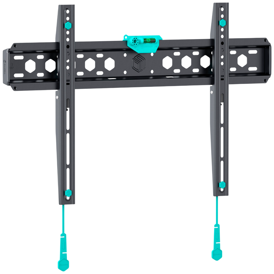 ONKRON Fixed TV Wall Mount for 43 to 85-inch Flat Panel TVs Digital Panels 68,2 kg, Black