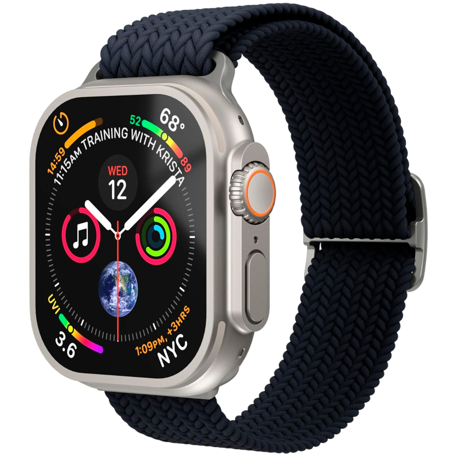 Vonmahlen Woven Loop 44, 45, 46, 49mm One Size, Navy