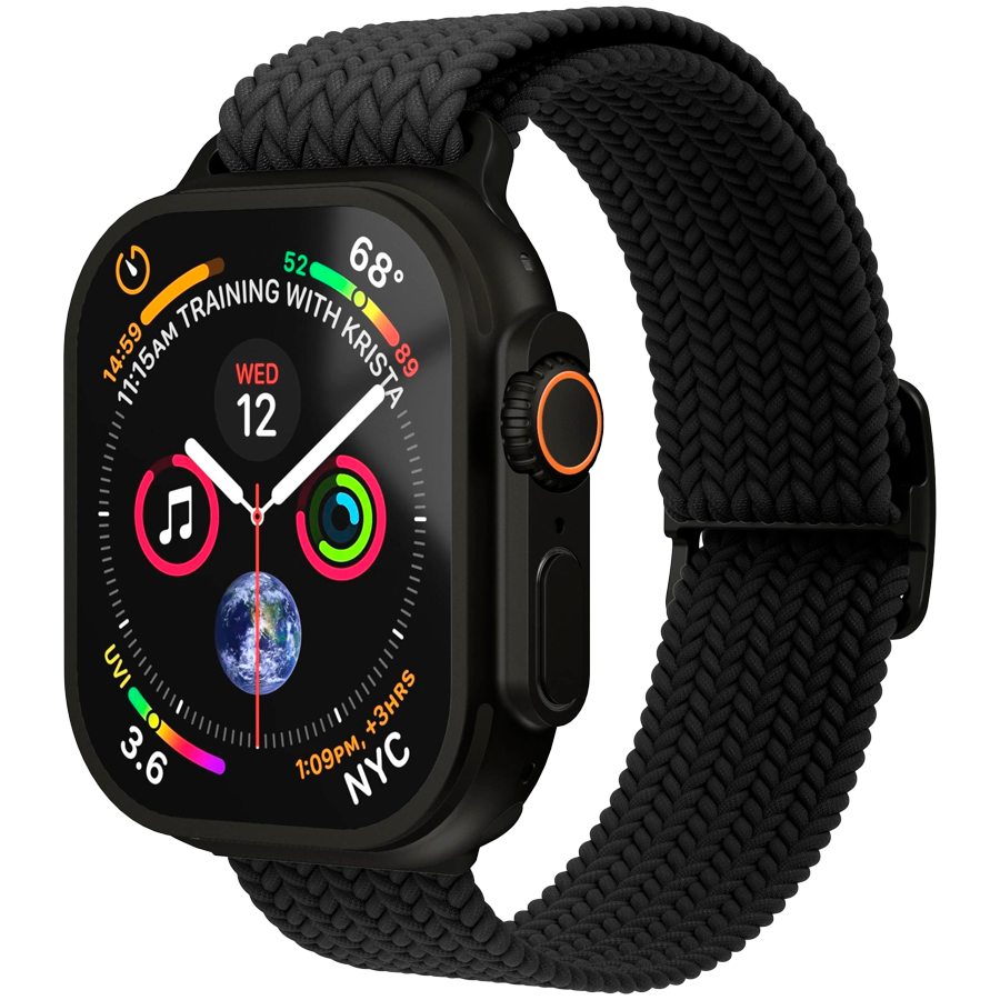Vonmahlen Woven Loop 44, 45, 46, 49mm One Size, All Black