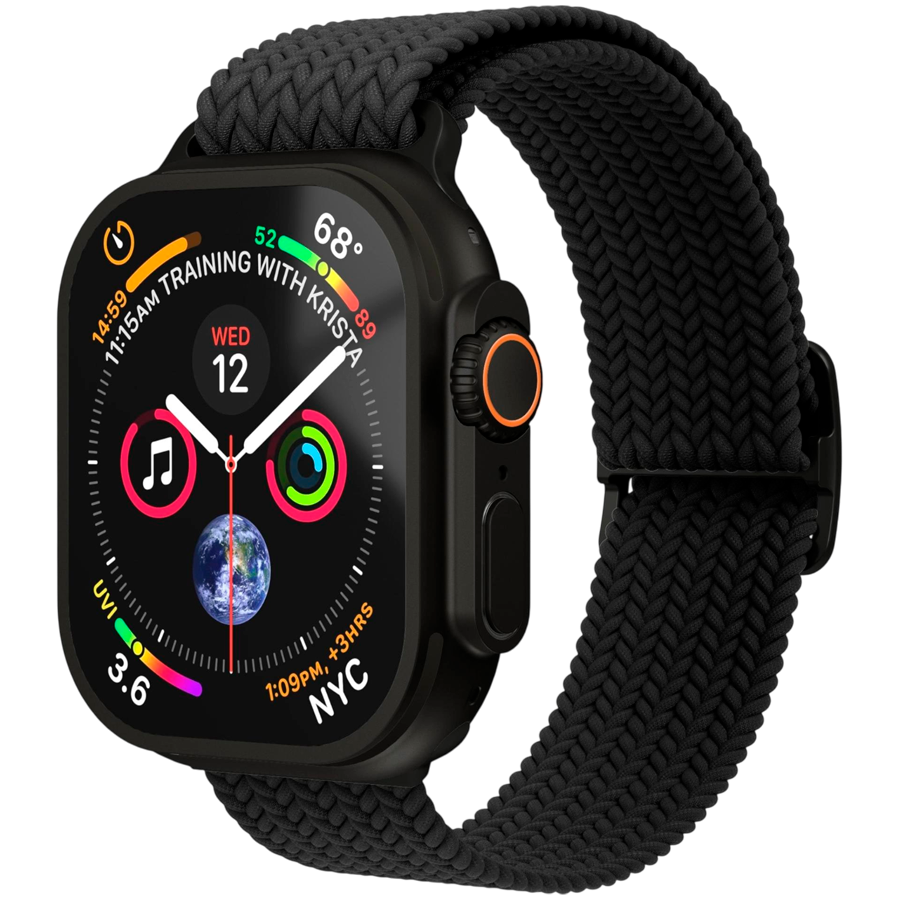 Vonmahlen Woven Loop 40, 41, 42mm One Size, All Black