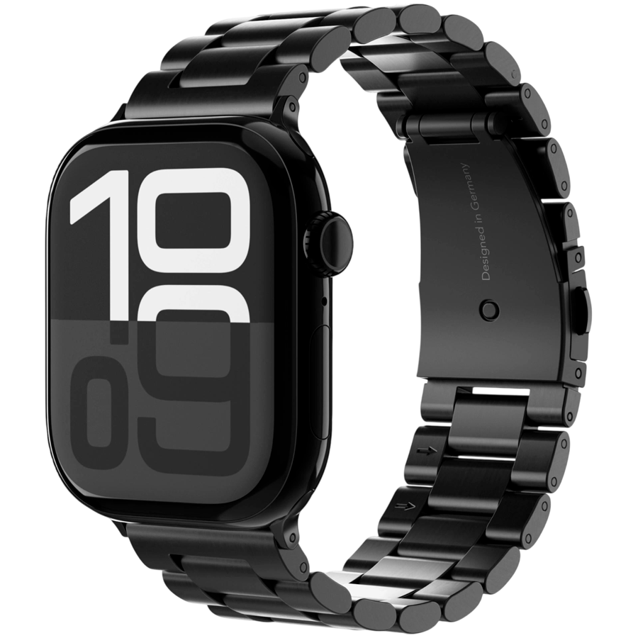 Vonmahlen Link Bracelet 2 44, 45, 46, 49mm One Size, Black