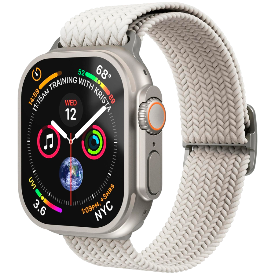 Vonmahlen Woven Loop 40, 41, 42mm One Size, Cream