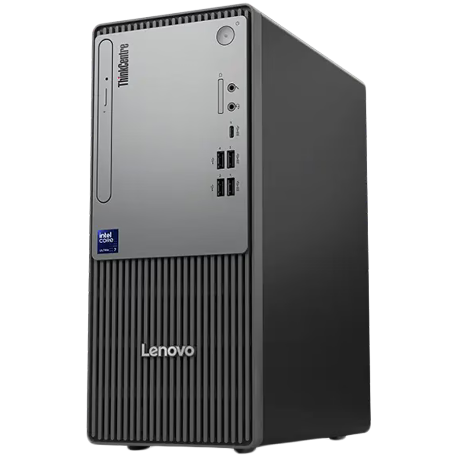 ThinkCentre Neo 50t Gen 6, Intel Core Ultra 7 265, 16GB DDR5, 512GB SSD, Front: 1x USB-C, 2x USB-A 3.2, 2x USB-A 2.0, Rear: 2x USB-A 3.2, 2x USB-A 2.0, HDMI, DP, VGA, RJ-45, WiFi 6, BT5.2, BH Kyb + Mouse, 260W 90%, No OS, 3Yr