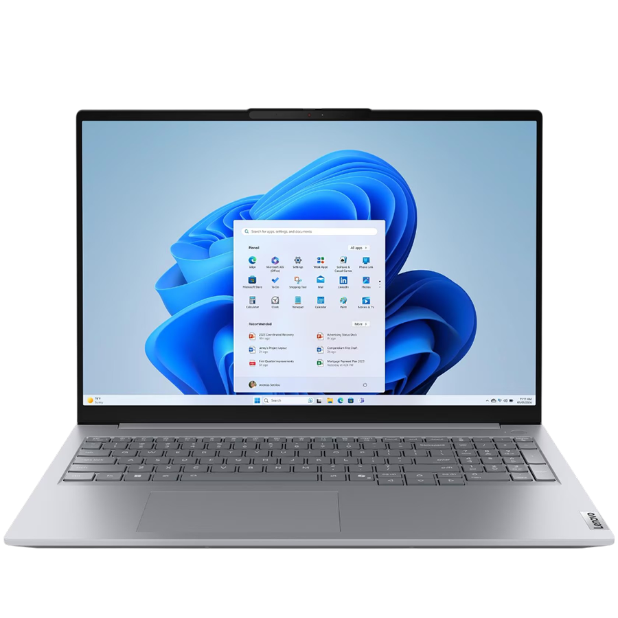 ThinkBook 16 G8 IAL, 16'' WUXGA (1920x1200) IPS 300 nits AG, Ultra 5 225U, 12C, 16GB DDR5, 512GB SSD M.2, Intel Intg, 1080p IR Cam + Mic, WLAN + BT, 2xUSB 3.2, 1xUSB 3.2 Type C, 1xUSB THB 4, HDMI, SD reader, RJ-45, FPR, Backlit Kb, 45WH, W11Pro, 3Yr