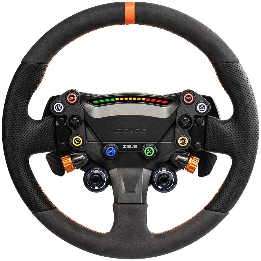 SIMAGIC Zeus Sport Steering Wheel, 320 mm, modular design, 7 swappable grips