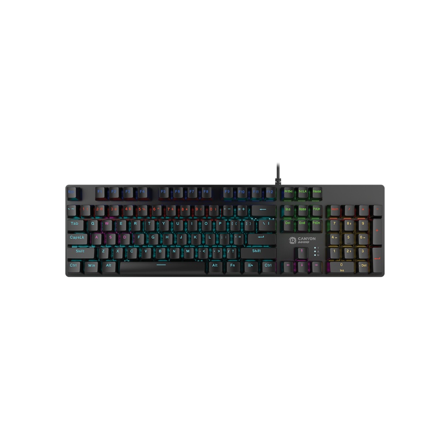 CANYON keyboard Reaper SKB-9 Full size Rainbow US Wired Black