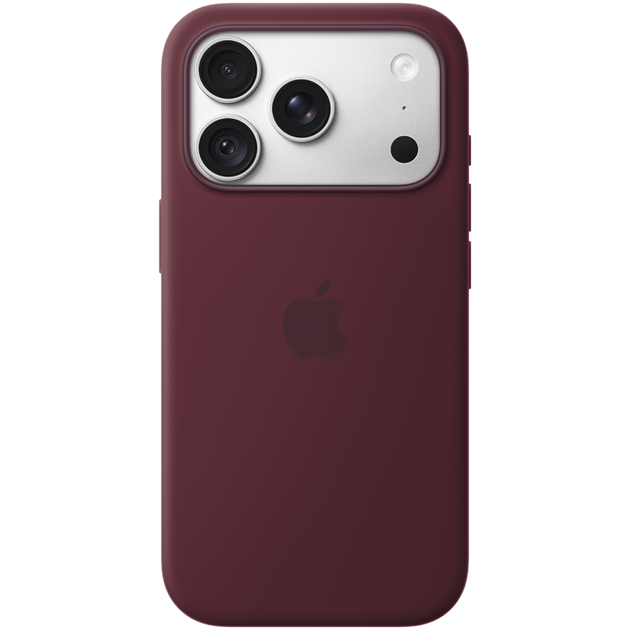 iPhone 18 Pro Silicone Case with MagSafe - Burgundy, Model A3701