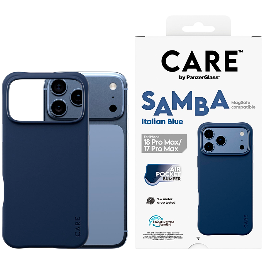 Samba Case Italian Blue w. MagSafe iPhone 18 Pro Max
