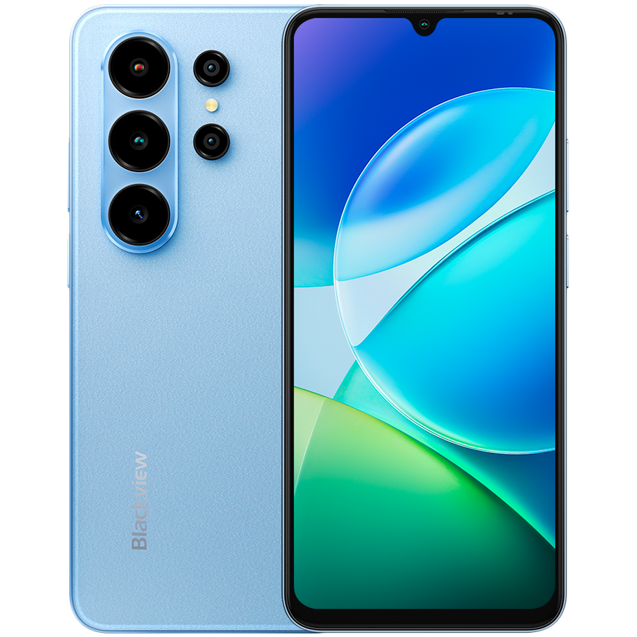 Telefoane - Blackview WAVE 10C LTE 6.88-inch HD IPS 720x1640 90Hz 4+128GB T310 Quad-core 2.0GHz CAM 8MP+13MP 5000mAh Android 16 Face ID,Iris Blue