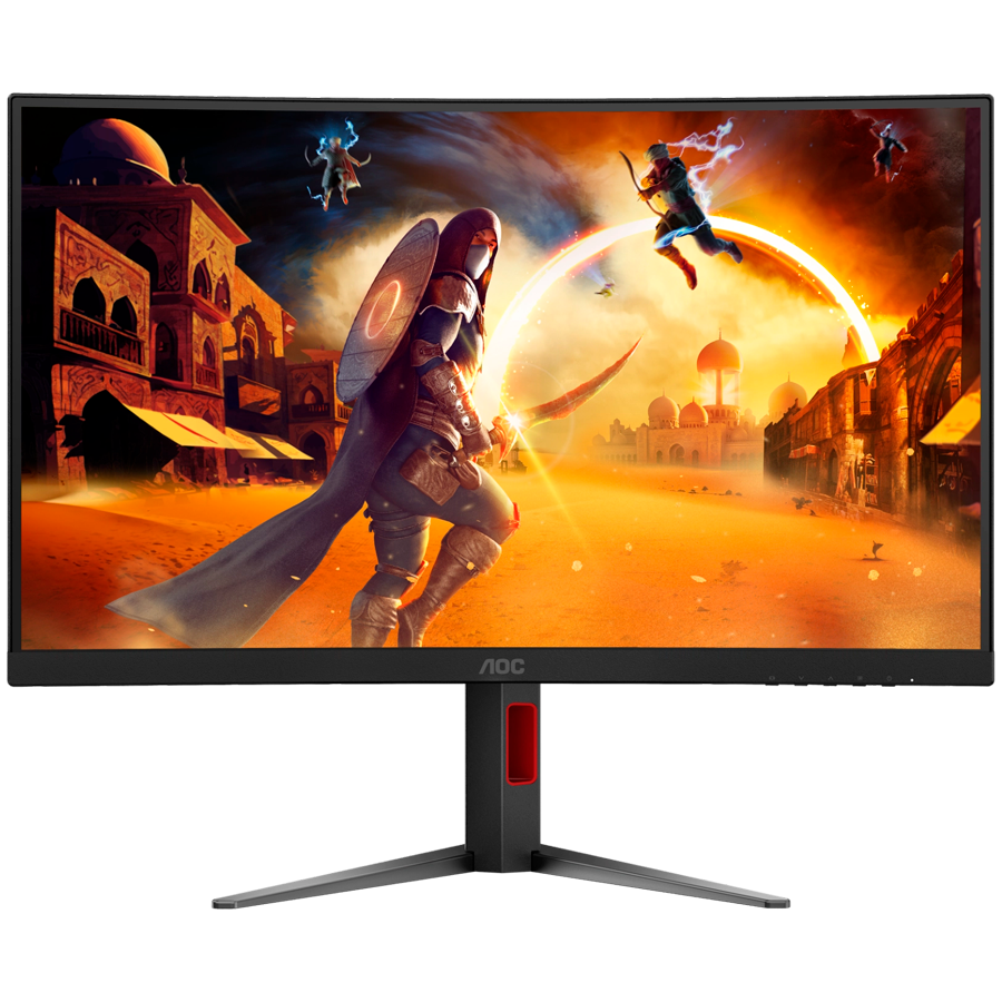 AOC Monitor Gaming CQ27G4Z2 Curved 27", QHD (2560x1440), Fast VA, 1500R, 260Hz (OC), 1ms (GtG), 400 cd/m2, 4000:1, Adaptive Sync, HDR400, 2x HDMI 2.0, 1x DP 1.4, HAS