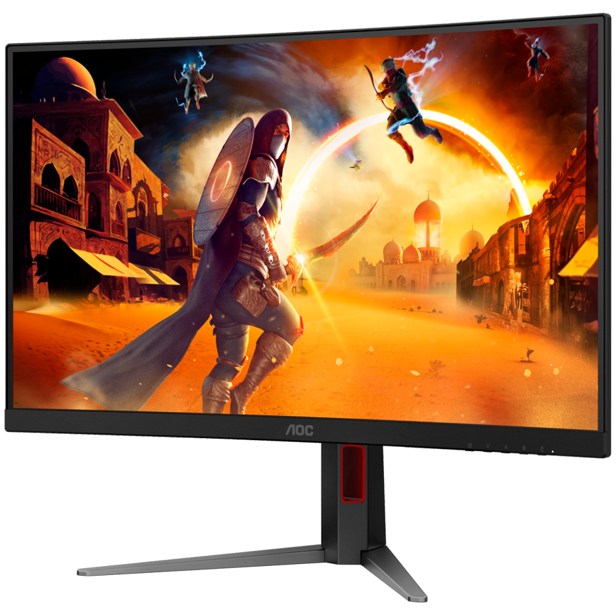 AOC Monitor Gaming CQ27G4Z2 Curved 27", QHD (2560x1440), Fast VA, 1500R, 260Hz (OC), 1ms (GtG), 400 cd/m2, 4000:1, Adaptive Sync, HDR400, 2x HDMI 2.0, 1x DP 1.4, HAS