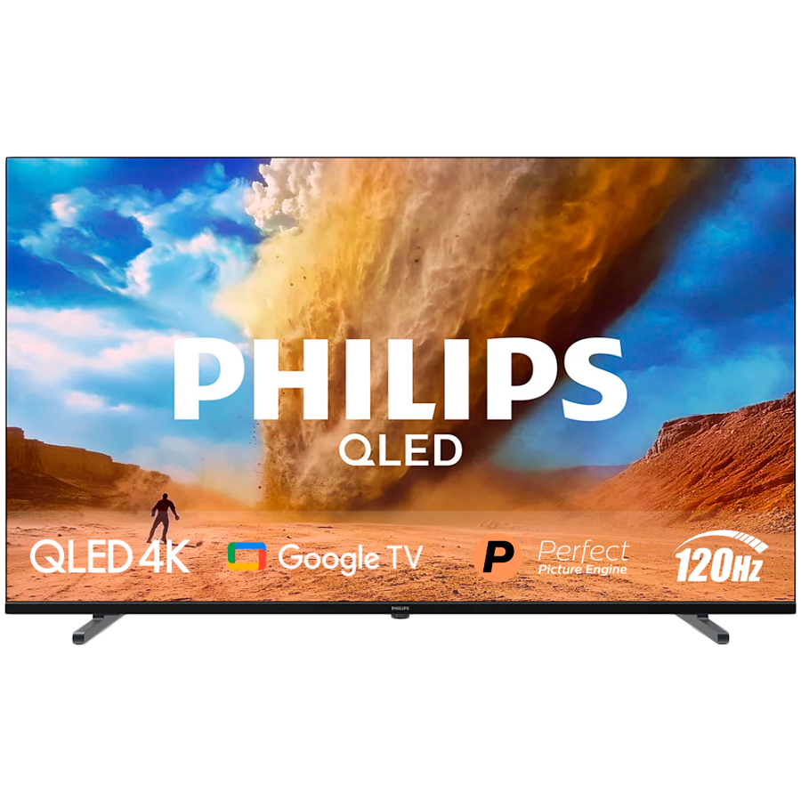 PHILIPS 75PUT8530/10 4K QLED 120 Hz Google TV 189 cm (75"), P5 Picture Engine procesor, Amazon Alexa and Google asistent, Wi-Fi Miracast, Dolby Vision i Dolby Atmos