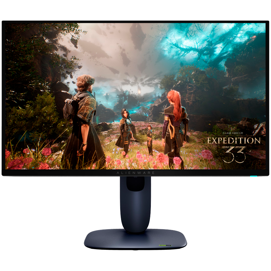 Monitor Alienware 27 AW2725Q, 3840x2160, 4K UHD, 240Hz, QD-OLED Antiglare, 16:9, 1500000:1, 250 cd/m2, NVIDIA G-SYNC Compatible, 0.03ms, 178/178, DP, 2xHDMI, USB-B, 3xUSB-A, Tilt, Swivel, Pivot, Height Adjust, 3Y