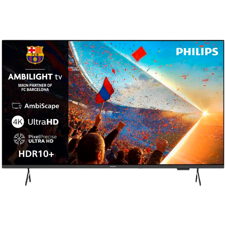 PHILIPS 43PUS8001/12 4K Ultra HD LED AMBILIGHT Smart TV, 108 cm (43"), Pixel Precise Ultra HD, HDR10+, Titan OS, Dolby Atmos, DTS:X