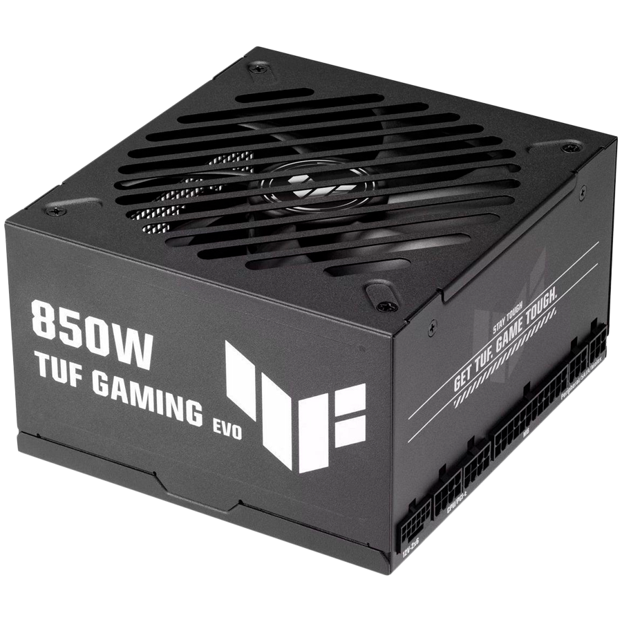ASUS TUF Gaming 850W Gold EVO modularni napajalnik, 80 PLUS Gold, Cybenetics Platinum, ATX 3.1 in PCIe 5.1 kompatibilen, 8 let garancije