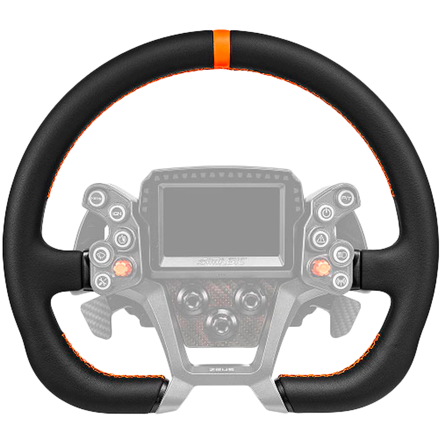 SIMAGIC ZGT-320CD (Leather), 320 mm Classic D-shape, ergonomic flat-bottom