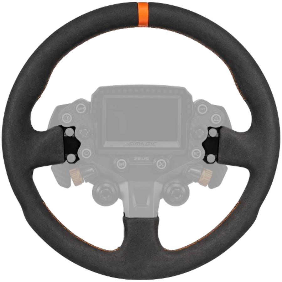 SIMAGIC ZS-330RR (Suede), 330 mm Round, anti-slip, sweat-proof, Rally & Drift