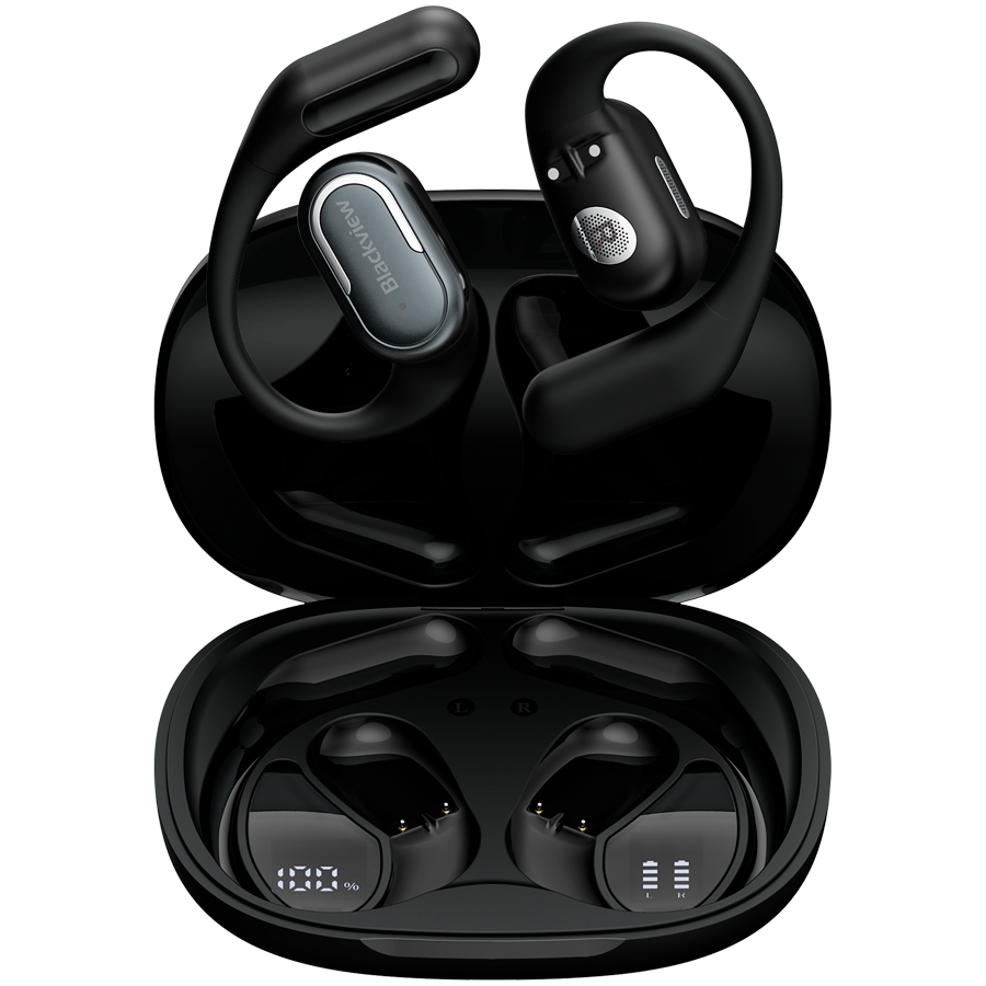 Blackview AirBuds 300 TWS Bluetooth Headset BT 6.0, IPX5, Jerry IC, 15m Range, EarBud 65mAh, Charging Case 500mAh,Black