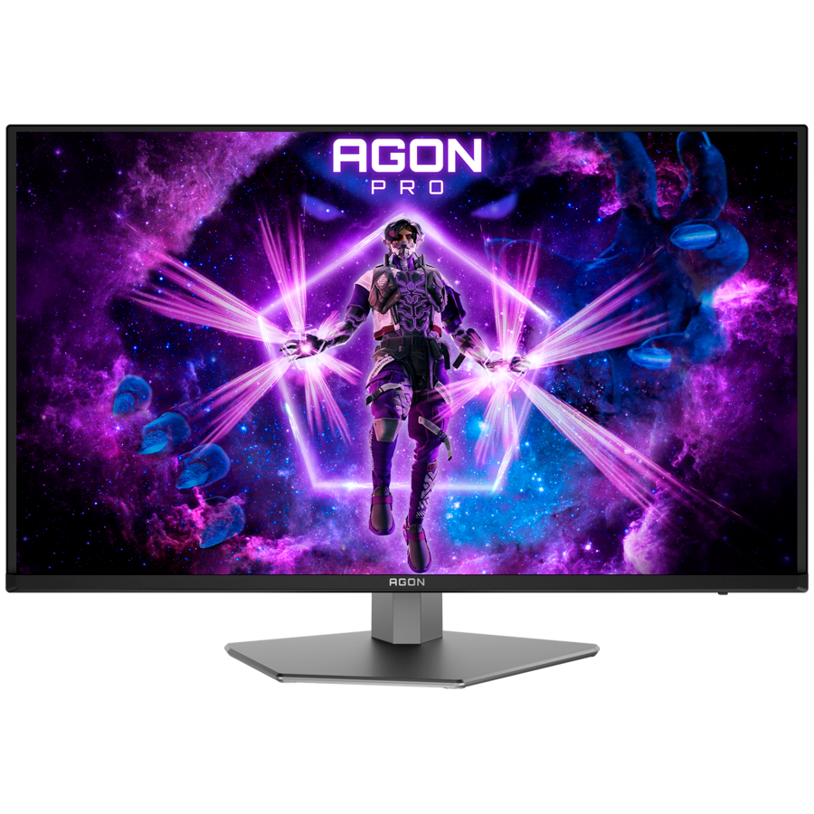AOC Agon PRO AG326UZD2 31.5" gaming monitor, UHD (3840x2160), QD-OLED, 240Hz, 0.03ms, 1000 cd/m2 (max), Adaptive Sync, G-Sync Compatible, HDR500 TrueBlack, USB Hub, 1x USB-C (PD 65W), 2x HDMI 2.1, 1x DP 2.1, KVM, Full Ergo