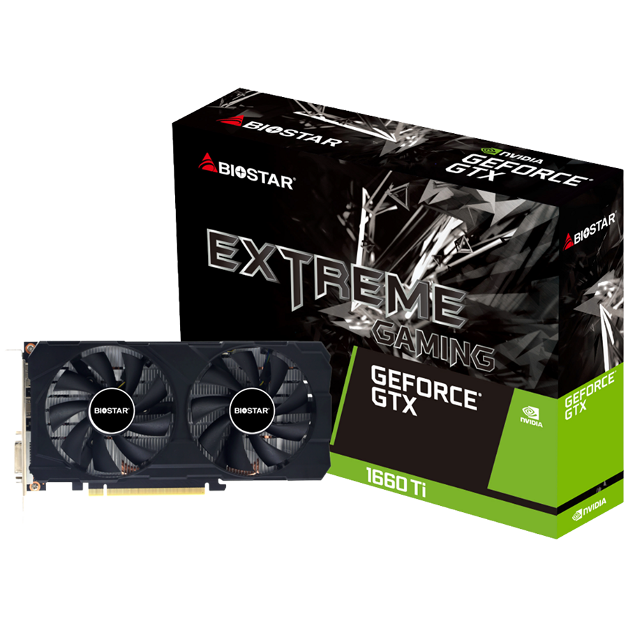 Biostar Video Card NVidia, GTX1660Ti 6144M/192bD6 1500/7000M