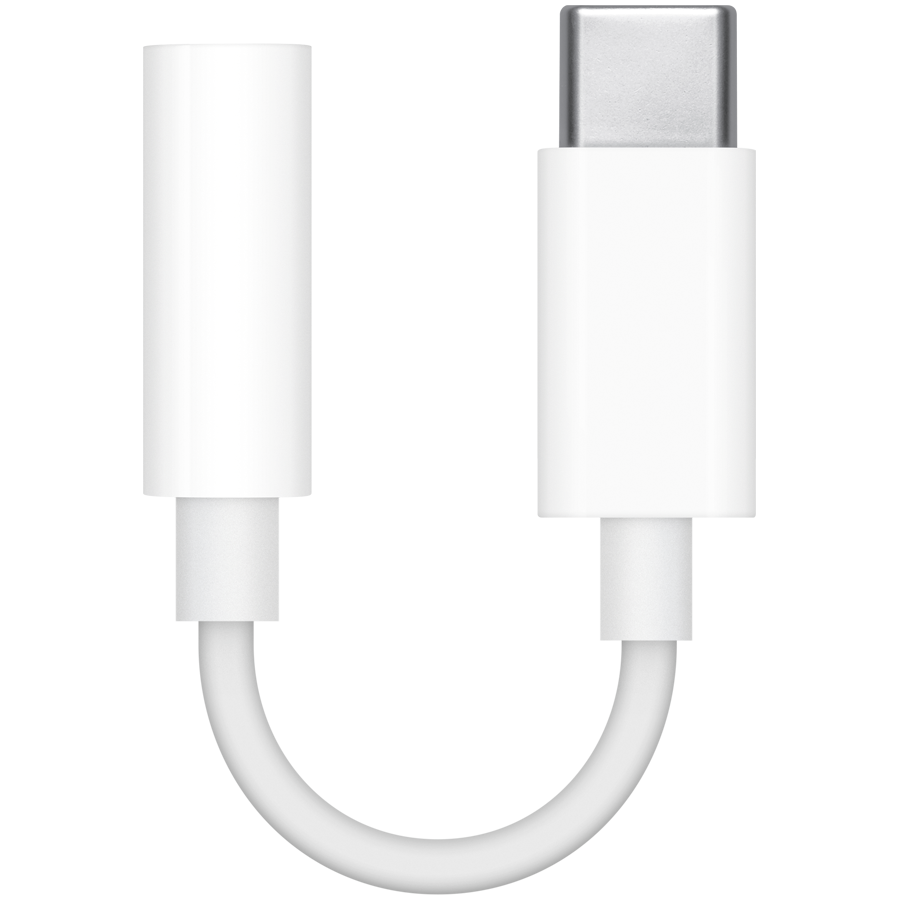 USB-C to 3.5 mm Headphone Jack Adapter APPLE, White — Image №1