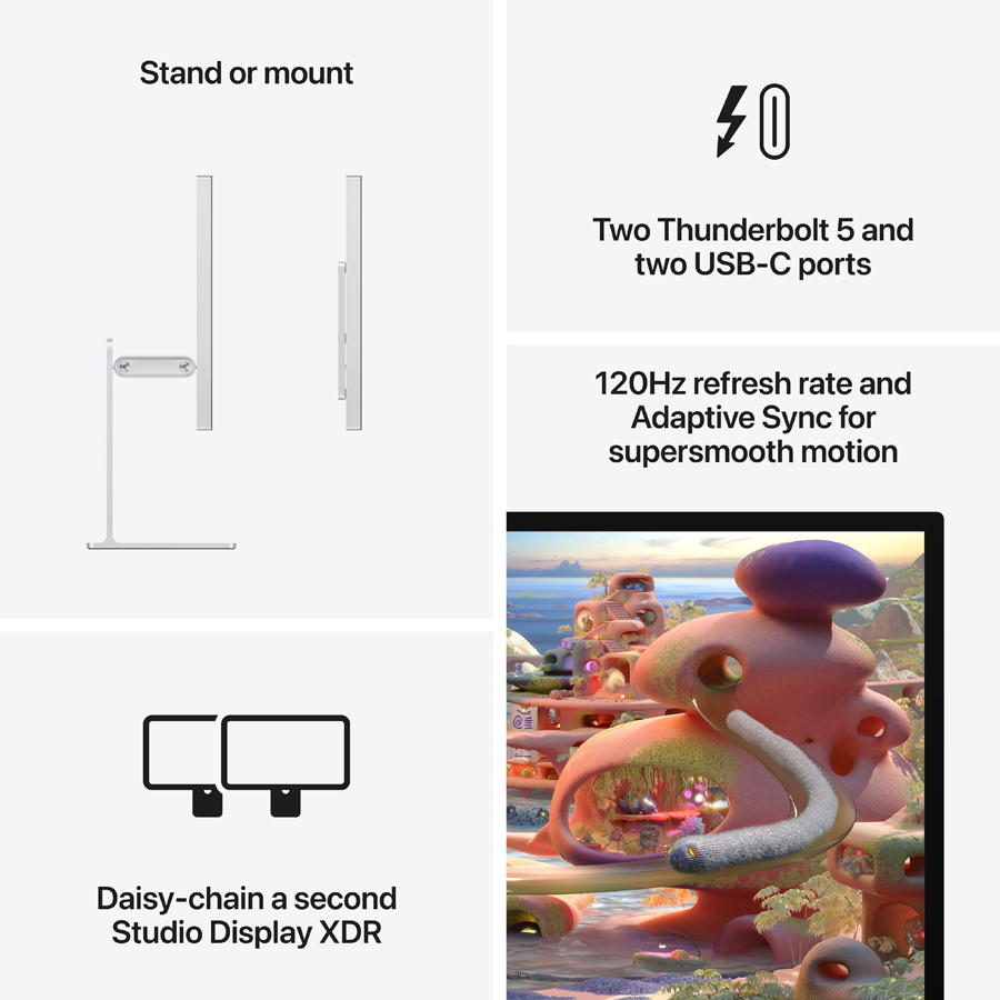 Apple Studio Display XDR 27" Nano-texture glass, Silver — Image №8