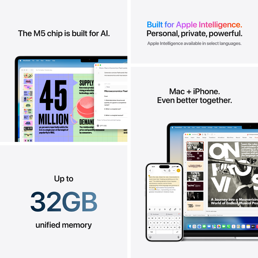 Apple MacBook Air 15.3"  Apple M5 (10C CPU/10C GPU), 24 GB, 1 TB, Silver, 2026 — Image №8