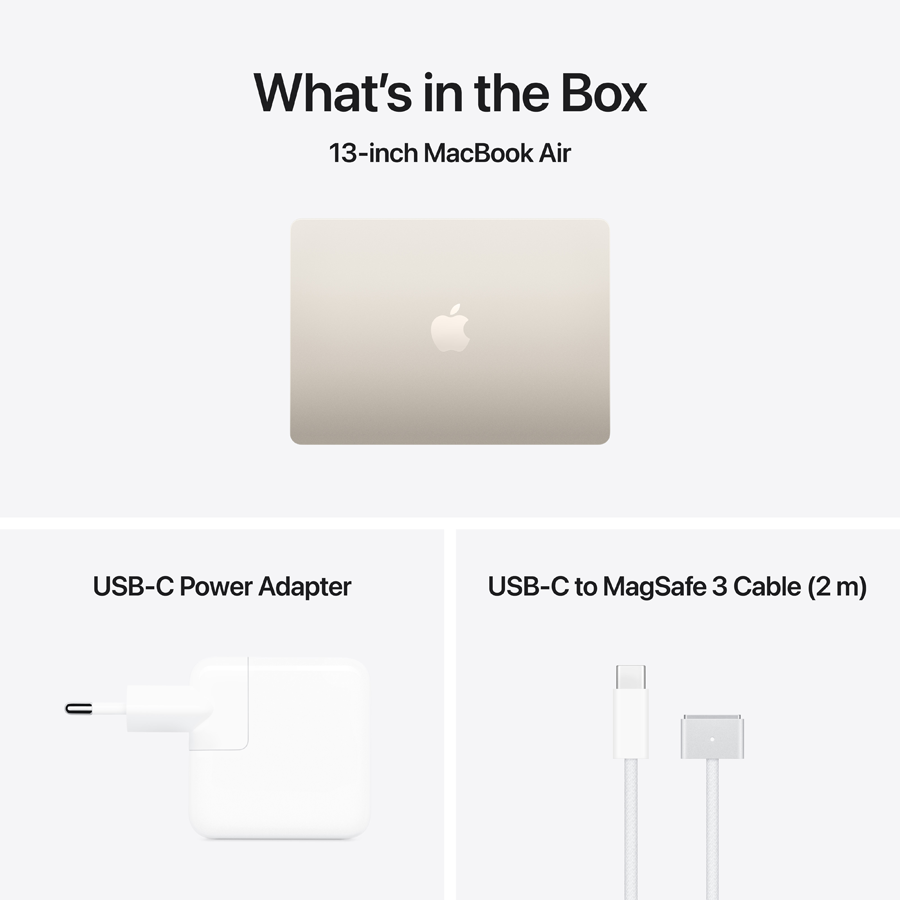 Apple MacBook Air 13.6"  Apple M5 (10C CPU/10C GPU), 16 GB, 1 TB, Starlight, 2026 — Image №9