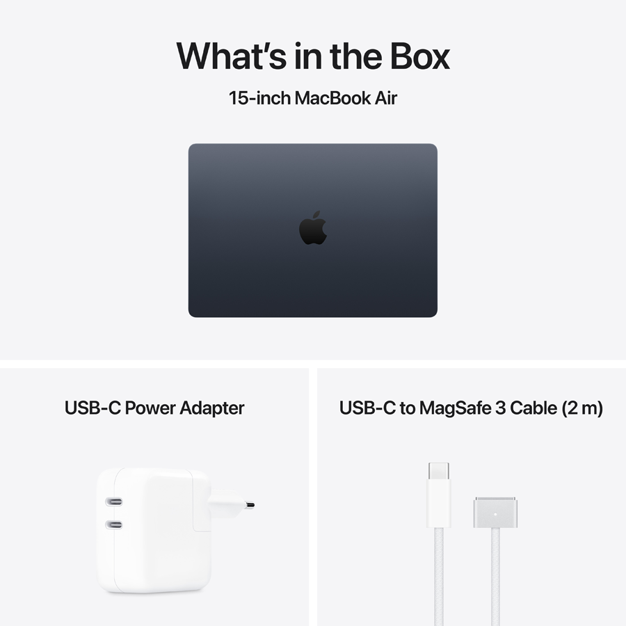 Apple MacBook Air 15.3"  Apple M5 (10C CPU/10C GPU), 16 GB, 512 GB, Midnight, 2026 — Image №9