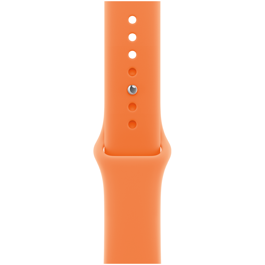 Apple 42mm Sport Band - S/M & M/L Band Extension Sport Band Clementine for Apple Watch 38 mmApple Watch 40 mmApple Watch 42 mmApple Watch 41 mm 38/40/41/42 mm — Image №1