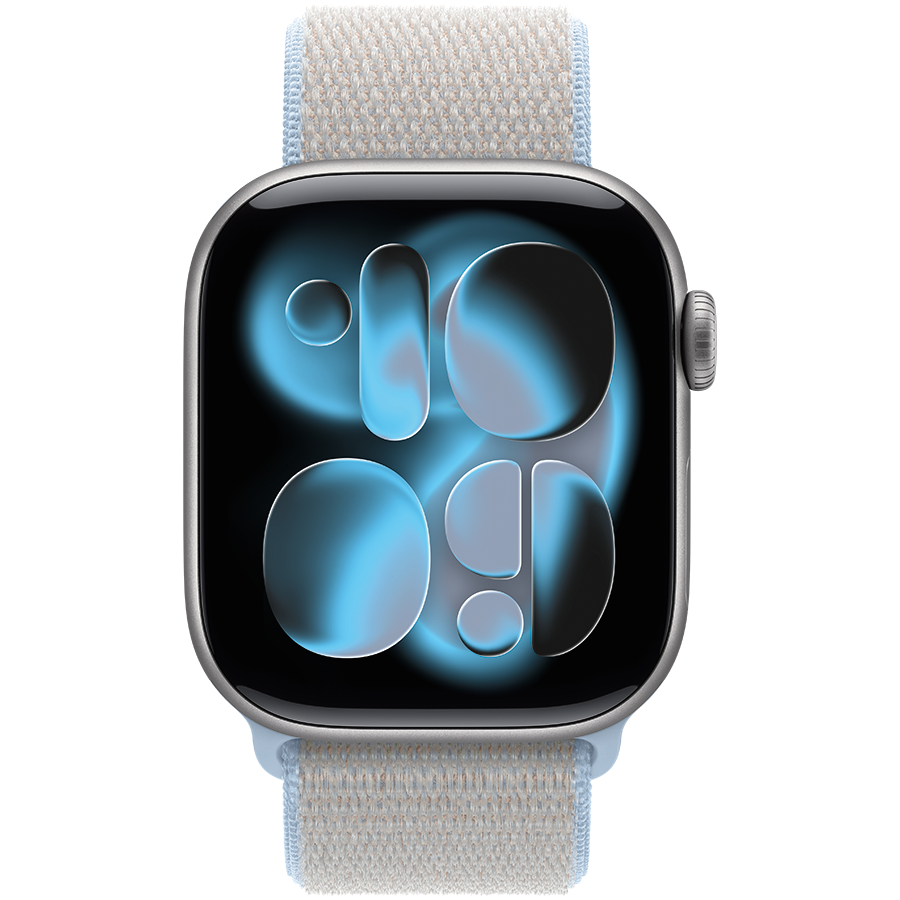 Apple 46мм Sport Loop Удлинитель ремешка Sport Loop Blue Mist для Apple Watch 44 mmApple Watch 45 mmApple Watch 46 mmApple Watch 49 mm 44/45/46/49 mm — Изображение №3