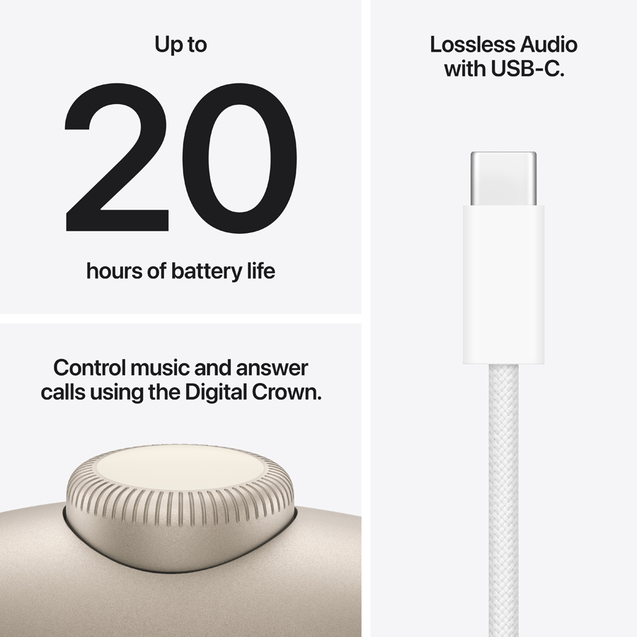 Apple  AirPods Max 2 with Wireless Charge, Starlight — Image №7