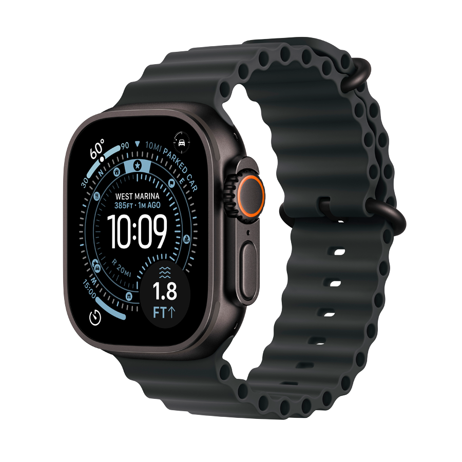 Apple Watch Ultra 3, 49mm, Black, Black Ocean Band — Image №1